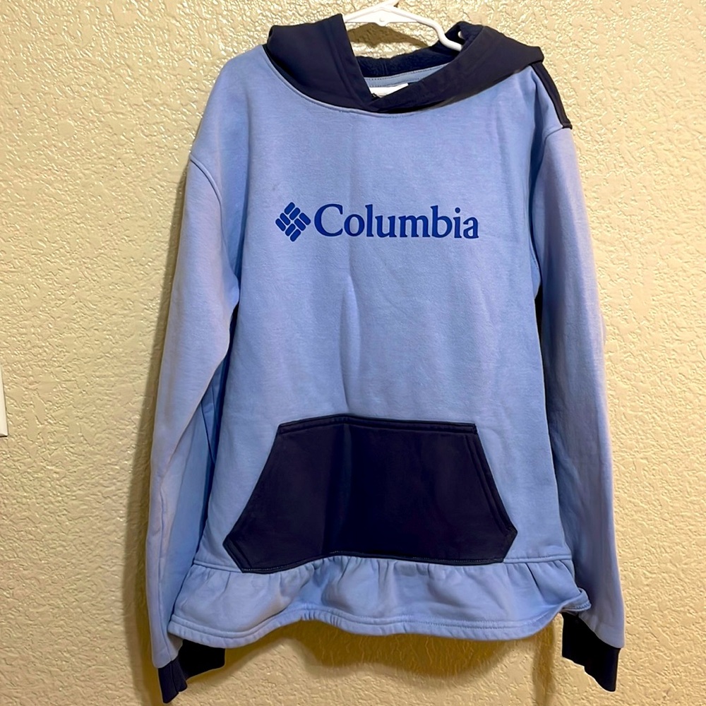 Sky blue size Large girls Columbia sweater